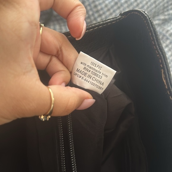 Black purse lock bag work bag work satchel shoulder bag top handle business bag - Picture 10 of 11